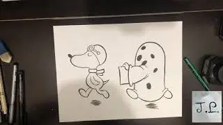 Let's Draw Charlie Brown and Snoopy from Peanuts and Talk!!!