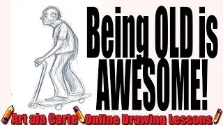 How to draw old people