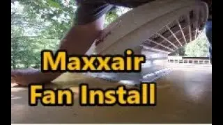 BUS VLOG 088 Maxxair fan cab installation to help manage heat and airflow