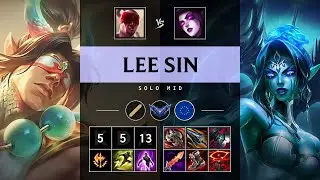 Lee Sin Mid vs Morgana - EUW Diamond Patch 25.20