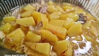 @وصفة لبطاطا معصفرة مع رز ولااسهل من هيك بانص ساعة عملت أطيب وصفة بطاطا مع للفروج وماجي كيتررررطيبة😋