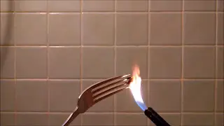 Set chewing gum on fire - must see!