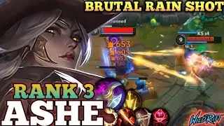 ASHE BRUTAL RAIN SHOT DMG! OP MAX ATTACK SPEED META BUILD - TOP 3 GLOBAL ASHE BY KS s4 - WILD RIFT