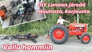 Valmet 565 ja itsetehty tielana - korjataan ja muokataan lanaa, testiä miten liikkuu