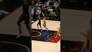 Lebron James with the chase down block on Tyler Hero #nba #lebronjames #lakers #miamiheat