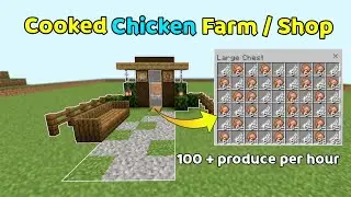 Ultimate Cooked Chicken Farm/Shop Build Tutorial in Minecraft | Sparkraft |