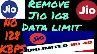 Remove Jio 1gb data limit |Get unlimited high-speed data after using jio 1gb limit| with 100% proof
