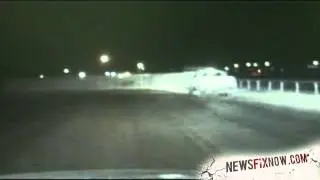 Drunken man takes police on chase around horse race track