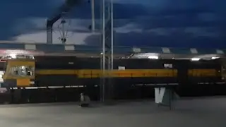 😲GOC WDG4D  BOXN Freight Wagons | Karaikkudi JN  arrival   blue dusk Evening | Indian Railways 🇮🇳