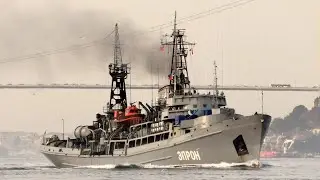 Russian Navy Rescue Vessel EPRON transits Istanbul strait towards Black Sea - Feb 17, 2022