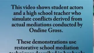 Restorative School Mediation
