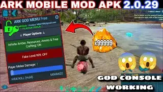 Ark Mobile Mod Apk 2.0.29 Android 12-14 God Console Working || Ark Multiplayer #ark #new #game 