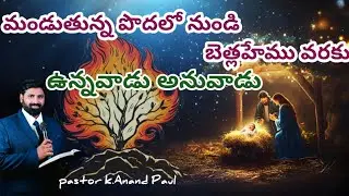 మండుతున్న పొదలో నుండి బెత్లహేము వరకు ఉన్నవాడు అనువాడు, From bush to Bethlehem.   