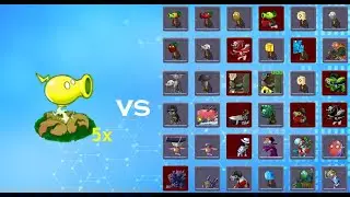 MAX LEVEL Electro Peashooter vs Zombies| PVZ fusion v 2.8.2