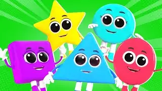 Five Little Shapes Jumping On The Bed And More Nursery Rhymes & Preschool Songs