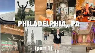 WEEKEND IN PHILADELPHIA, PA (part 1): travel day, Rocky Steps/Statue, Museum of Art, Victors Cafe