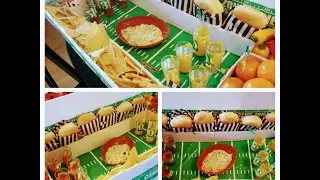 Superbowl Snack Stadium!!! A fun way to entertain! 2017