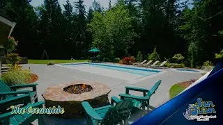 The Oceanside – A Beautiful Rectangle Pool with a Wide Set of Entry Steps