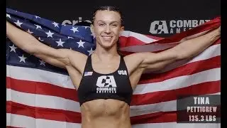 Maritza Sanchez vs. Tina Pettigrew - Weigh-in Face-Off - (Combate Americas 52: Stockton) - /r/WMMA