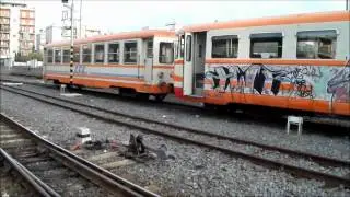 Ferrovia Circumetnea: la RALn 6406 in manovra alla stazione di Catania Borgo