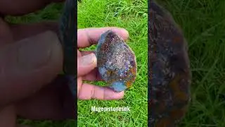 Agate gems. Plume agate rough slab.