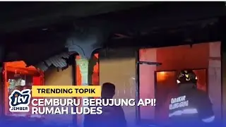 Diduga Dibakar karena Cemburu, Rumah Warga Tulungagung Ludes Terbakar