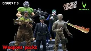 Valaverse Action Force Recon Gear India Weapons Pack Toy Review 4K