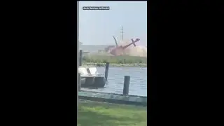 Passengers walk away from terrifying helicopter crash