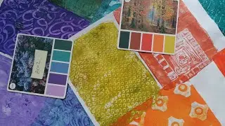 Colour cube playtime - Gelli printing papers for collage