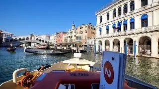 [4k60p超広角前面展望] Vaporetto cabview in Venice (Actv line 2, S.ZACCARIA to P.le ROMA)