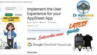 Implement the User Experience for your AppSheet App |Jan 2026 | #GSP1029 #qwiklabsarcade2026