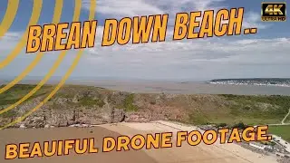Brean Down Beach Somerset Drone Flight | Breathtaking Views 4K