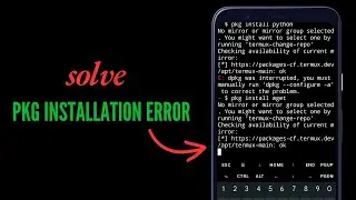 How to Fix Termux Package Installation Errors | Quick and Easy Solution