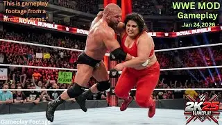 WWE 2K25 - Triple H vs. Pakistani Diva | Intergender Match Gameplay | Jan 25 , 2026