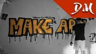 MY FIRST GRAFFITI !!! | MAKE ART