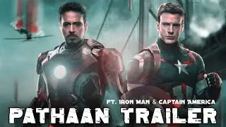 Pathaan Ft. Tony stark | Pathaan Trailer | RDJ | 4k | Overhyped Abhi