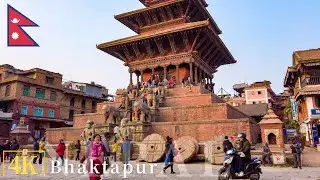 4K Amazing Nepal Walking - Bhaktapur Old Town | World Heritage भक्तपुर🇳🇵