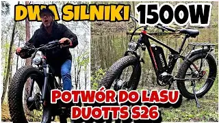 DWA SILNIKI-1500 WAT !!! JAK ON ZAPITALA AŻ SIĘ WYSTRASZYŁEM !!! DUOTTS S26  FATBIKE