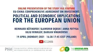 EU-CHINA COMPREHENSIVE AGREEMENT ON INVESTMENT: POLITICAL AND ECONOMIC IMPLICATIONS FOR THE EUROPEAN