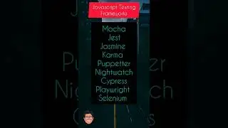 Javascript Testing Frameworks #js #coding #webdesigner #testingframeworks #framework