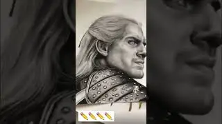 Drawing The Witcher - Geralt of Rivia #shorts