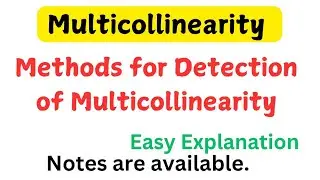 Methods for Detection of Multicollinearity #multicollinearity.