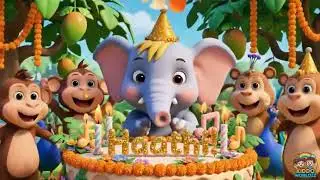 Haathi Ka Birthday Aaya | Jungle Dance Party Song | Cute Cartoon Kids Rhyme