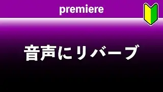 音声にリバーブを掛けて余韻を残す : premiere