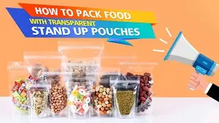 Transparent stand up pouch | Resealable ziplock pouch | Soonsal Packaging