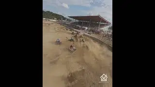 FPV drone captures quad race #drone #fpv #atv #dirttrackracing #champlainvalleyfair #vermont
