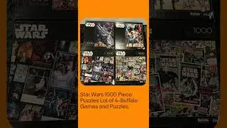 Star Wars 1000 Piece Puzzles Lot of 4-Buffalo Games and Puzzles #retrogaming #puzzle