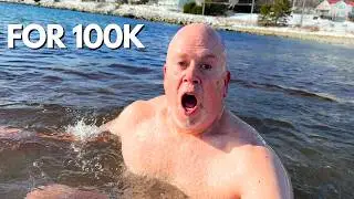 Я прыгнул в ледяную Северную Атлантику ради 100 000 подписчиков.