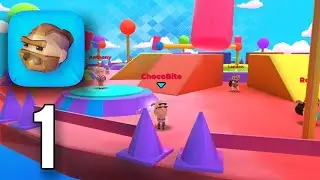 Fall Dudes (Early access) Gameplay walkthrough part 1 (Android, iOS)