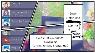 Study 1 hour with me | kpop cpop jpop